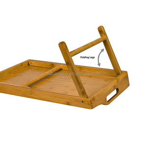 <span class=keywords><strong>Plateau</strong></span> de service <span class=keywords><strong>en</strong></span> <span class=keywords><strong>bois</strong></span> bambou, pieds pliants, <span class=keywords><strong>pour</strong></span> <span class=keywords><strong>lit</strong></span> d'ordinateur portable, 1 pièce - Product Image 4