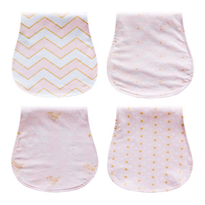 Best Baby Bandana drool bibs, 100% organic cotton, 4 Pack gift set for drooling and teether girls and boys - Product Image 1