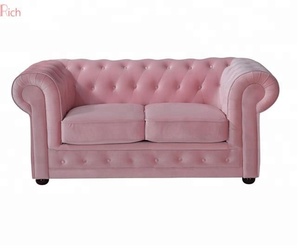 Soggiorno rotolo braccio pulsante trapuntato <span class=keywords><strong>in</strong></span> tessuto divano <span class=keywords><strong>di</strong></span> velluto <span class=keywords><strong>rosa</strong></span> chesterfield divano divano <span class=keywords><strong>mobili</strong></span> - Product Image 1