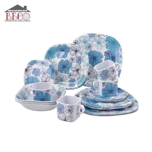 45 pcs della decalcomania di stampa fantasia di plastica melamina infrangibile dinnerware