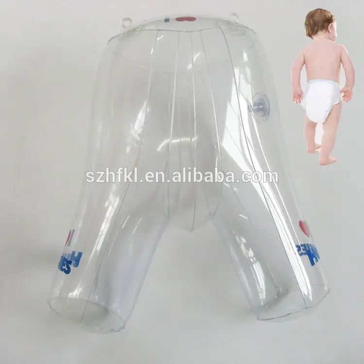 Klares Baby Windel aufblasbares Modell für Werbung, Papier windel modell