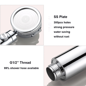 Cabezal de ducha de mano de lluvia de alta presión con botón de encendido/apagado 3 funciones Ahorro de agua para uso <span class=keywords><strong>en</strong></span> hoteles - Product Image 2