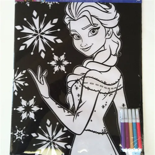 Wholesale velvet coloring posters for kids