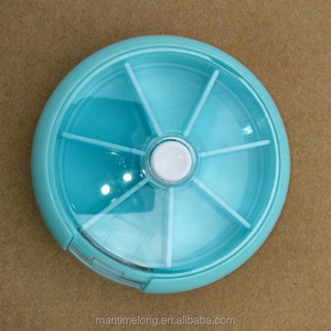Boîte à pilules intelligente avec rotation automatique, kit de 7 cadres, boîte à pilules avec verrouillage, boîte à pilules ronde - Product Image 4