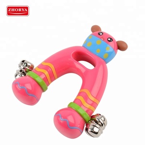 Plástico <span class=keywords><strong>campanilla</strong></span> instrumentos U tipo música sonajero juguete para el bebé - Product Image 1
