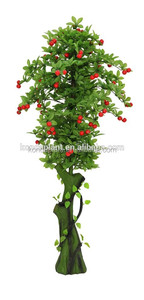 Chinois Usine Bonsaï Fruits Arbres En Plastique Artificielle Fruits Cerisier Pour Vente - Product Image 1