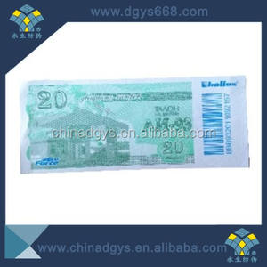 Papel de marca de agua de fibra invisible UV, billete/tarjeta/papel/impresión de cupón con logotipo personalizado y diseño - Product Image 5