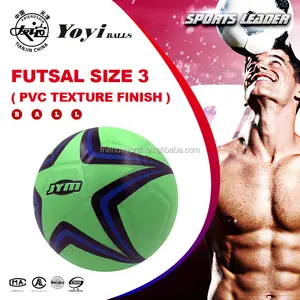למינציה דבק FUTSAL גודל 3 ( 58-60 )cm PVC עור מרקם גימור גוף נמוך להקפיץ מקורה כדורגל כדור