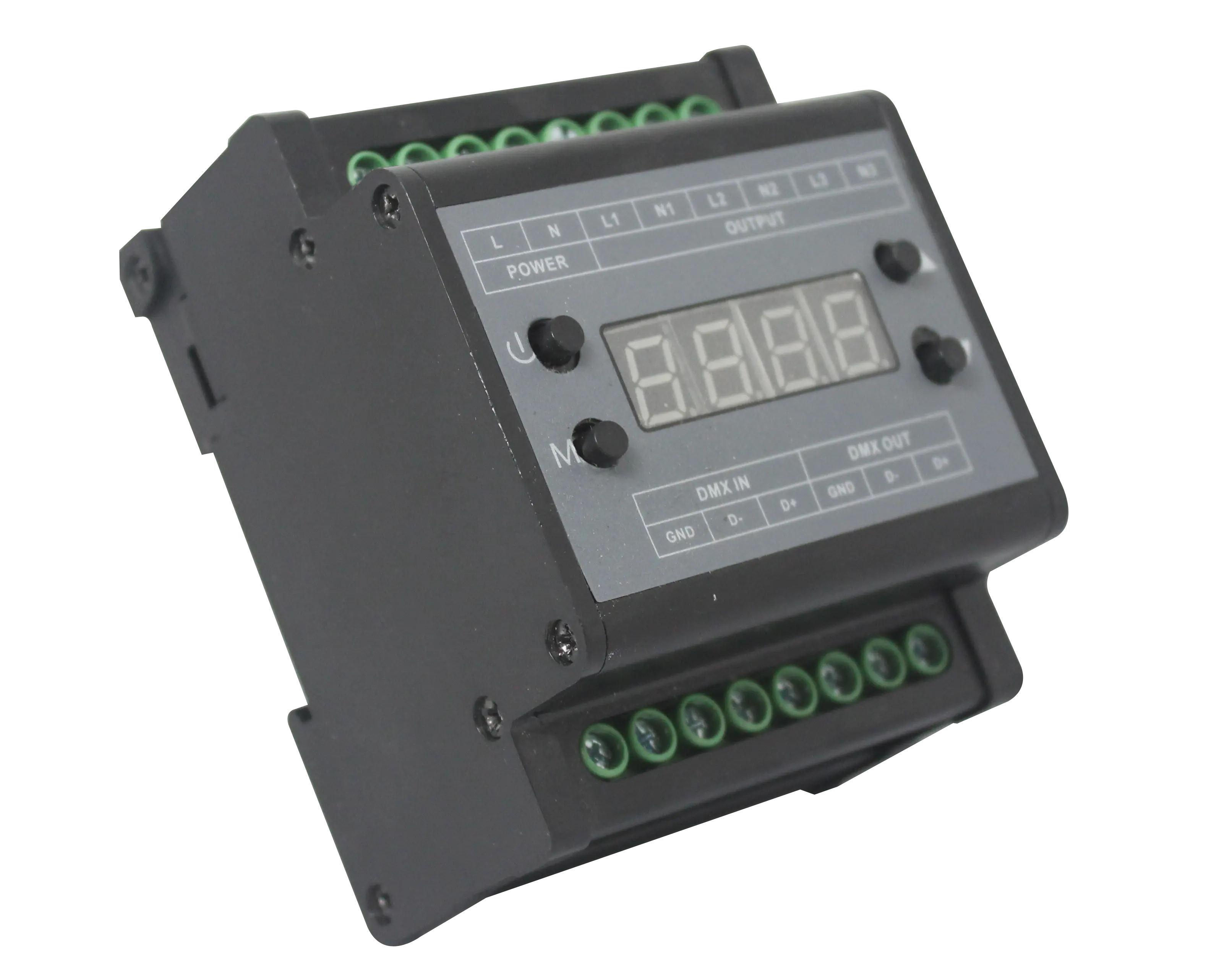 220V 3 canaux RGB Led contrôleur Dmx512 décodeur LED DMX Type de Rail Triac 3 canaux Dmx512 variateur pour éclairage de scène