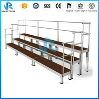 Plateforme de chœur pliable en aluminium avec plateformes en contreplaqué
