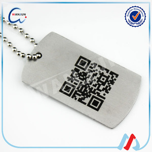 (Dt-98) etiqueta de identificación de perro de código QR barata para mascotas/etiquetas de metal de identificación de mascota al por mayor - Product Image 3