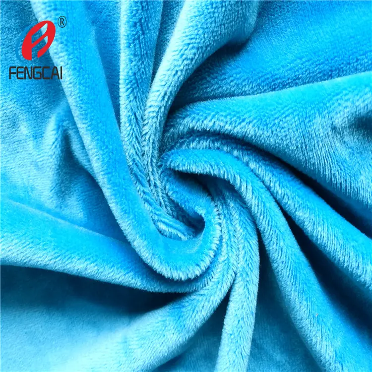 Tela de felpa corta Minky para manta de bebé, textil 100% poliéster, proveedor de China