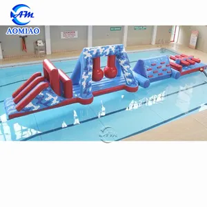 Swimming pool inflatable games floating obstacle course inflatable water obstacle course for sale