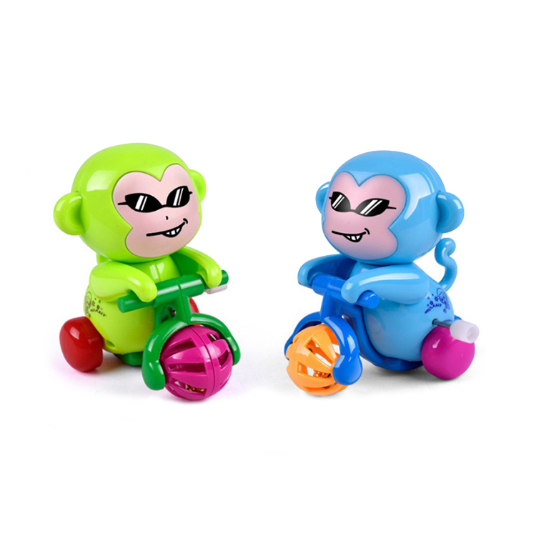 Tricycle Monkey with Bell Wind Up Toy Kids Gifts