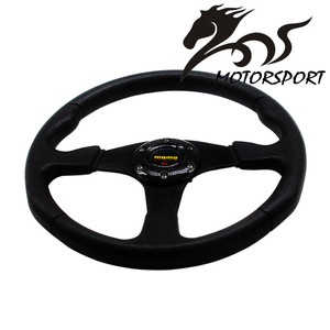 <span class=keywords><strong>MOMO</strong></span> Nuevo 350mm Racing Sport PVC <span class=keywords><strong>MOMO</strong></span> <span class=keywords><strong>Volante</strong></span> (negro-amarillo / negro-rojo) - Product Image 1