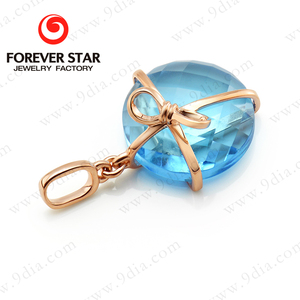 Grosir Alibaba Website Liontin Emas 14K Desain Baru Liontin Emas Mawar - Product Image 3