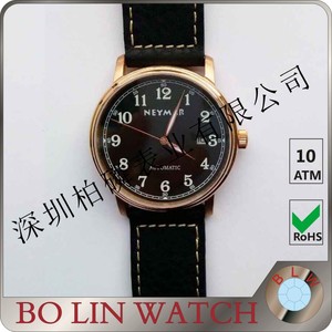 The factory price luxury curved <span class=keywords><strong>42</strong></span> mm sapphire crystal automatic watch bronze vintage watch fashion bracelet - Product Image 1
