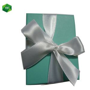 Caja de joyería para collar, embalaje pequeño de lujo personalizado, azul - Product Image 4