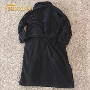 Contact <strong>Supplier</strong> Leave <strong>Messages</strong> Wholesale Satin Robe Adult Sexy Men Nightwear Black Bathrobe for Men - Product Image 6