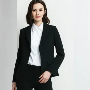 OEM के लिए सूट निर्माता महिलाओं व्यापार सूट महिलाओं कार्यालय पहनता दो टुकड़ा रंगीन जाकेट सूट देवियों
