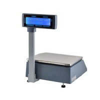 Balance de pesage électronique pour supermarché Rongta RLS1000 avec écran LCD, imprimante et impression d'étiquettes, personnalisable OEM/ODM, capacité en kg