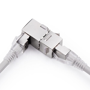RJ45 Cáp Adapter để mở rộng mạng dây kết nối 90 độ cat6 FTP Modular Adapter Cáp kết nối - Product Image 1