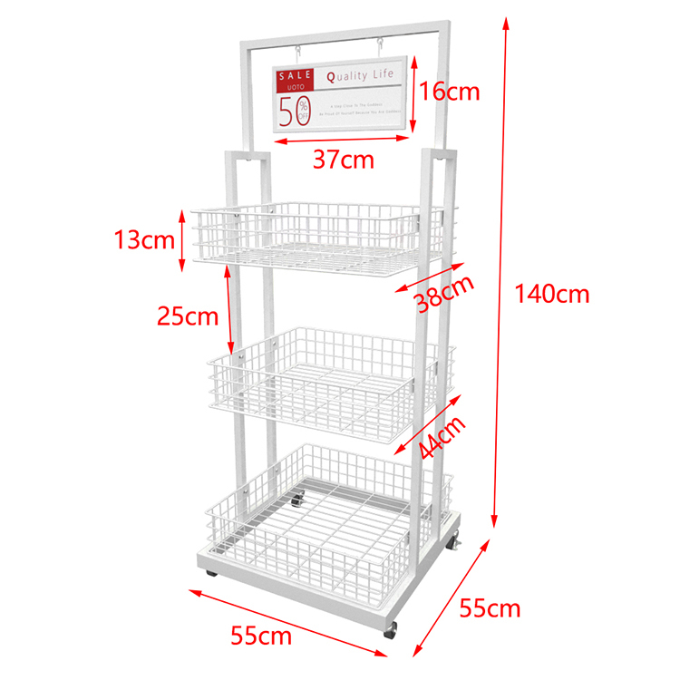 Customized Factory Direct Sales Gift Display Stand Wire Display Racks for Grocery — view 2