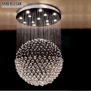 Lámpara <span class=keywords><strong>de</strong></span> <span class=keywords><strong>Techo</strong></span> <span class=keywords><strong>de</strong></span> <span class=keywords><strong>Cristal</strong></span> Redonda para Vestíbulo, Comedor, Forma <span class=keywords><strong>de</strong></span> <span class=keywords><strong>Bola</strong></span> <span class=keywords><strong>de</strong></span> <span class=keywords><strong>Cristal</strong></span> K9, Iluminación Decorativa para el Hogar MD81761-L13 - Product Image 1