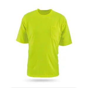 高可见性荧光黄色 t恤
