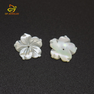 Perla blanca Natural tallada <span class=keywords><strong>Redbud</strong></span> para joyería - Product Image 2