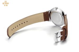 Sản xuất OEM thiết kế riêng của bạn chính hãng người đàn ông da đồng hồ siêu mỏng biểu tượng tùy chỉnh với phong trào nhập khẩu - Product Image 4