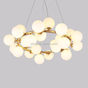Simig lighting lampada a sospensione moderna a <span class=keywords><strong>sfera</strong></span> in vetro fagioli magici soggiorno <span class=keywords><strong>lampadario</strong></span> - Product Image 2