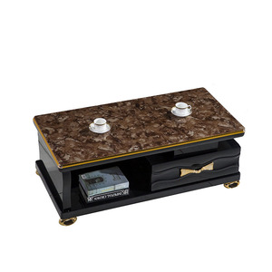 Wholesale Custom Turkey Stylish Lowes Simple <strong>Small</strong> Design Pole Glass Stand <strong>Bracket</strong> for <strong>Tv</strong> Stand Coffee Table 2 in 1 - Product Image 3