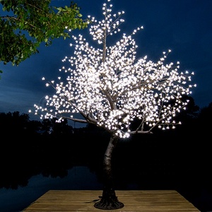 Outdoor Garden Landscape Christmas Festive Decoration 10ft Artificial RGB Color Changing Cherry Blossom <strong>LED</strong> <strong>Tree</strong> <strong>Light</strong> IP65 - Product Image 2