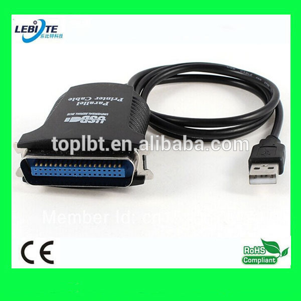 Premium de usb a paralelo de la impresora centronics 36-pin cable