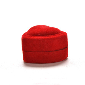 Hộp Nhẫn Nhung Quà Tặng Ngày Valentine, Hộp Nhẫn Đính Hôn Sinh Nhật Lãng Mạn Hình Trái Tim Màu Đỏ - Product Image 4