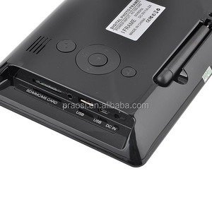 Solar powered/batterie powered / usd powered digitale foto rahmen 7 inch video led digitale foto rahmen ad-player
