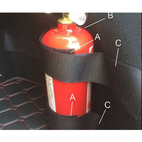 Support style extincteur design titulaire coffre de voiture réglable feu titulaire extincteur