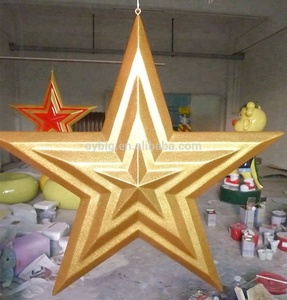Big Size Fiberglass Decorative Ceiling <strong>Hanging</strong> <strong>Stars</strong> for Christmas Decoration - Product Image 3