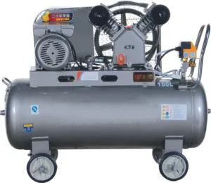 Electric piston belt driven air compressor with 2.2kw 3hp motors