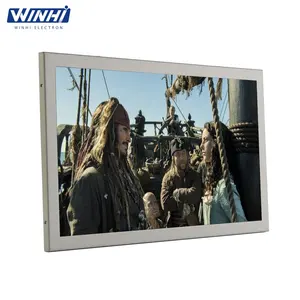 15 Inch 16:9 HD VGA Input Kamera Monitor 12V Komputer 24 Jam Terus Menerus Bekerja Industri Bus Lcd Monitor Dinding mount