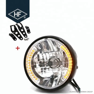 <span class=keywords><strong>Phare</strong></span> LED <span class=keywords><strong>rond</strong></span> de <span class=keywords><strong>moto</strong></span>, 6,5 w, 7 pouces, 12V GN/CG, <span class=keywords><strong>Vintage</strong></span> - Product Image 5