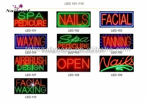 Nails Spa Pedicure Salone di Bellezza LED Segno/Nail Salon LED Segno Aperto Nailprof - Product Image 4