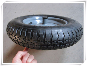 406mm Kleines Pneumatisches Gummi-Schubkarrenrad Lenkrolle <span class=keywords><strong>4.00</strong></span>-8 Superhochwertig - Product Image 3