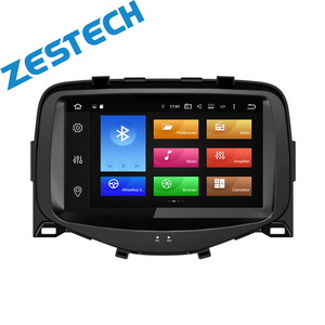 Lecteur DVD de voiture <span class=keywords><strong>Android</strong></span> 10.0 2din pour Peugeot 107 pour Toyota Aygo pour Citroën <span class=keywords><strong>C1</strong></span> 2005-2014 Stéréo GPS Radio Autoradio - Product Image 3