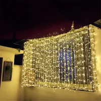 3M x 3M 300 LED Weihnachten Außen beleuchtung Hängende LED String Vorhang Lichterketten im Freien für Urlaub Hochzeits feier Dekoration