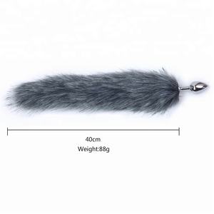 Plug Anale a Coda di Volpe in Acciaio Inossidabile, 10 Colori, Plug Anale Speciale per Spettacoli Sessuali, Stimolazione Anale - Product Image 6