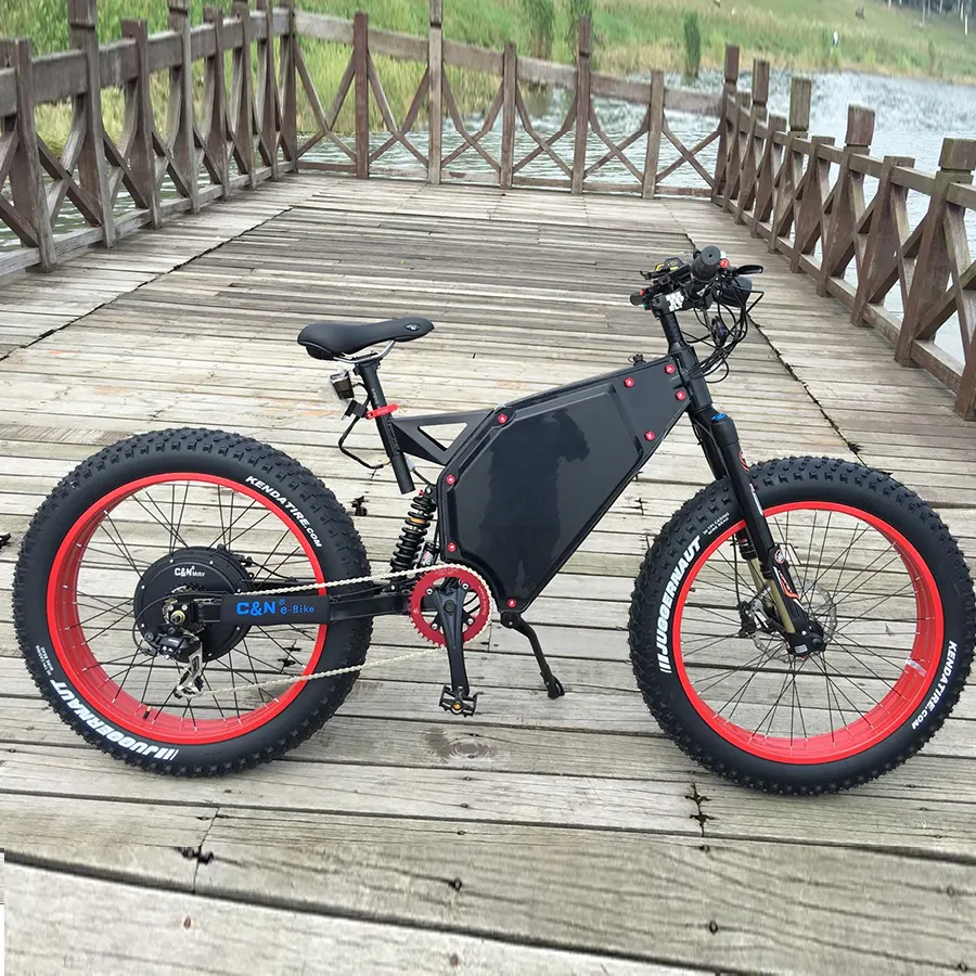 China Manufacturer 5000W 72V Fat tire mountain electric bike 5kw snow ebike bicycle
