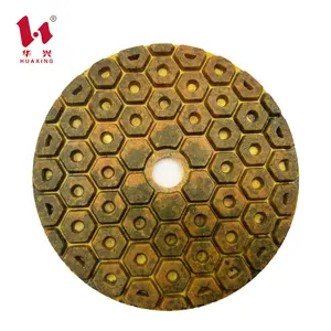 Huaxing diamond hand tools resin metal bond flexible grinding polishing pad for granite tile ceramic