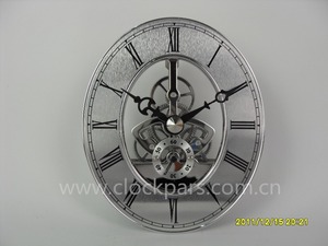 Esqueleto reloj insertar movimiento de reloj de cuarzo con esfera ovalada reloj de metal - Product Image 2